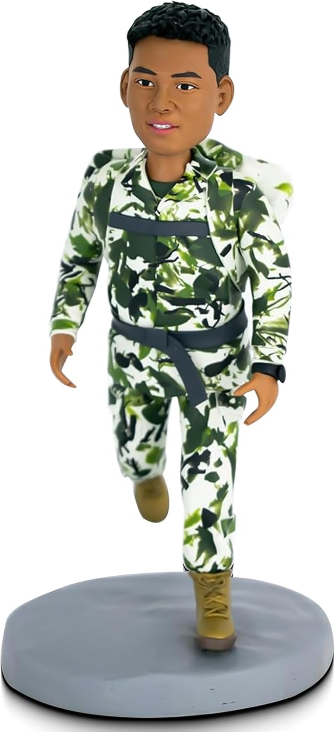 Custom Military Bobblehead Figure - Personalized for Boyfriends