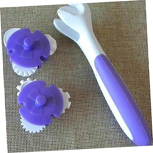 9 Pcs Purple Cake Baking Roller Reusable Pastry Cutter Tool