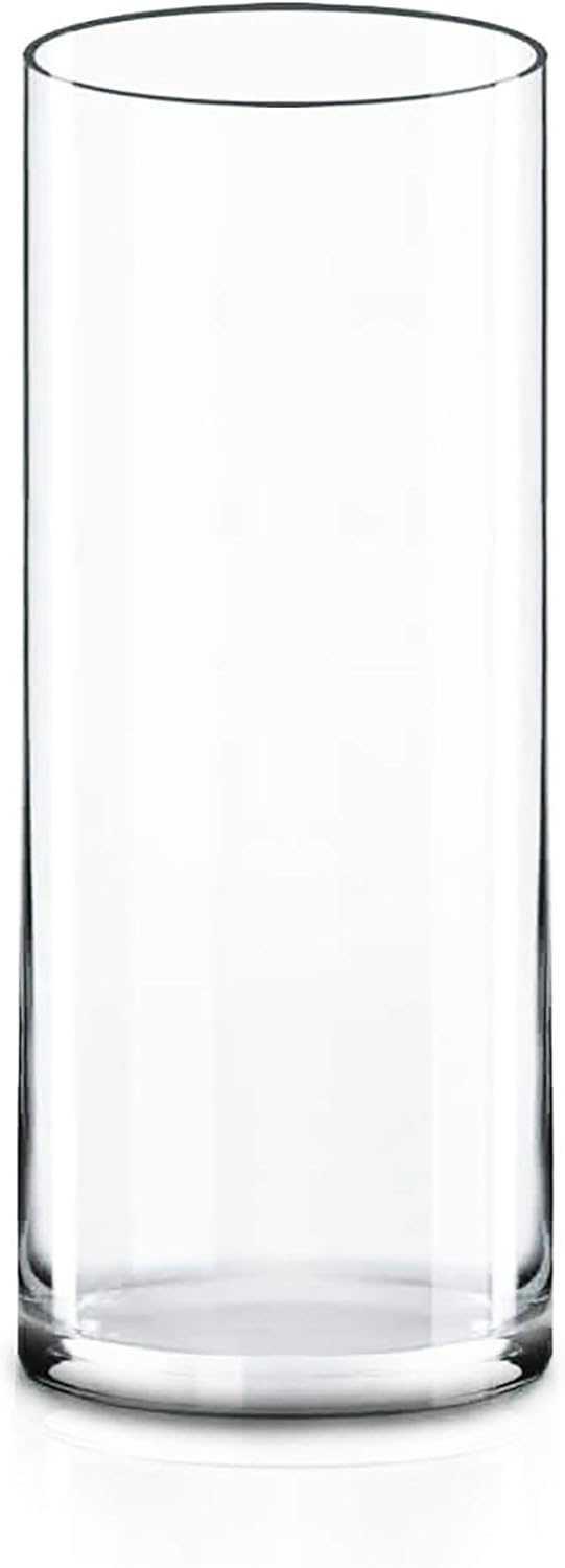 CYS EXCEL Clear Cylinder Glass Vase Set