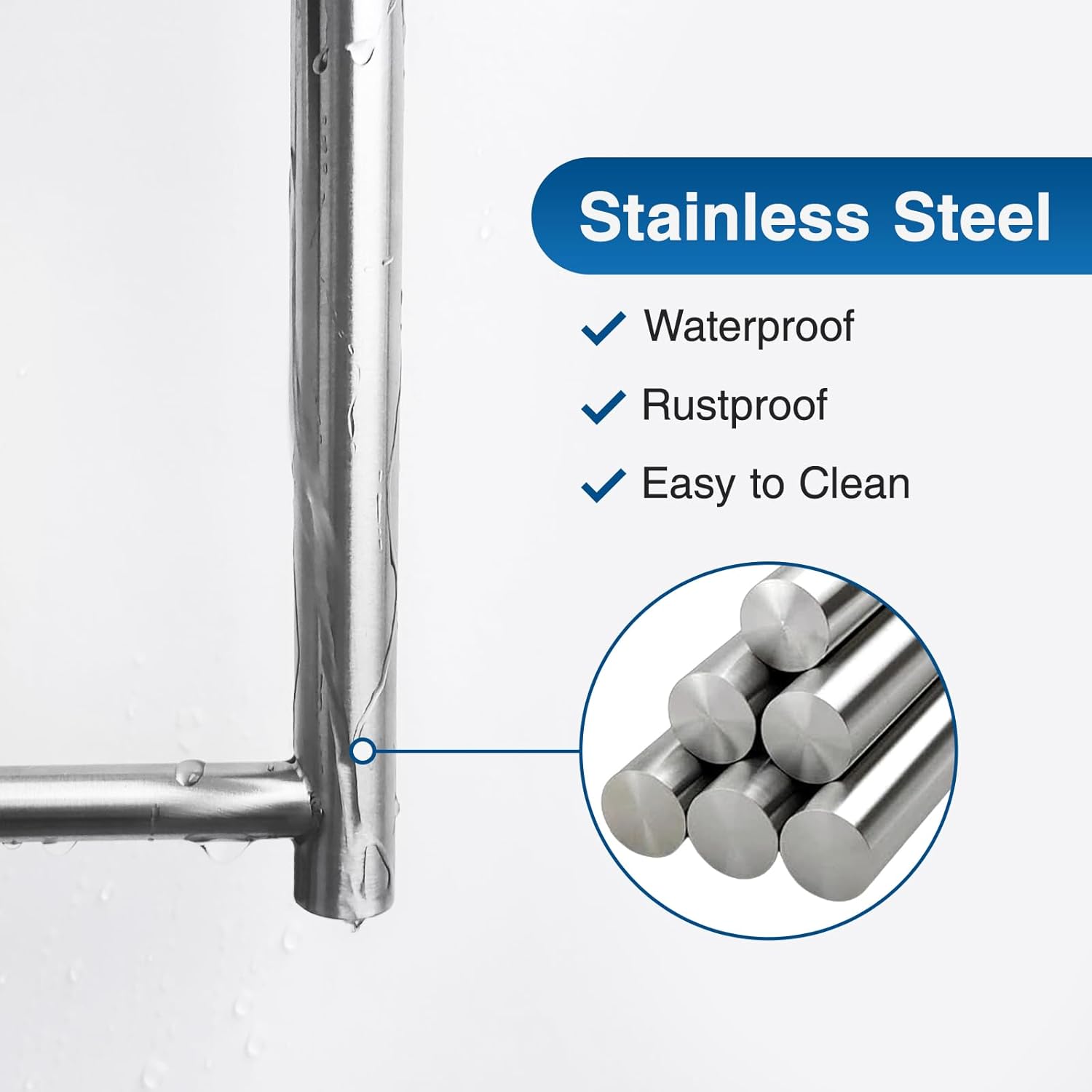 Paper Towel Holder 2 Pack Brushed Nickel Stainless Steel