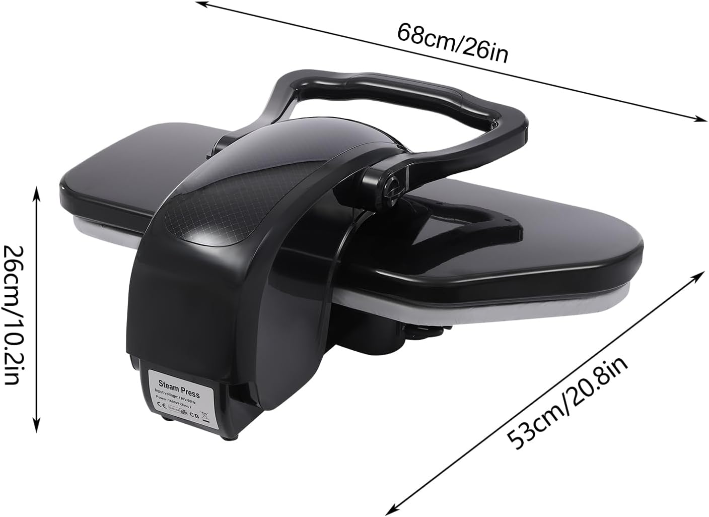 1600W Digital Steam Press with 5 Fabric Functions and Touch Screen