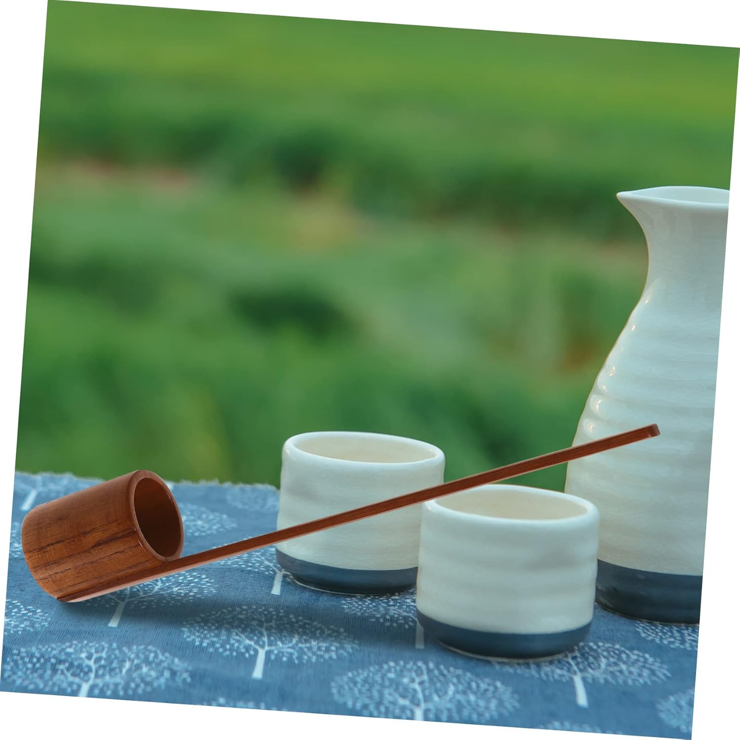 Wooden Wine Whisk Long Handle Ladle Kitchen Tool