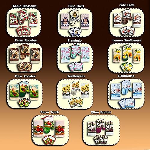 Lobyn Value Packs 5-Piece Caf Latte Kitchen Towel Set