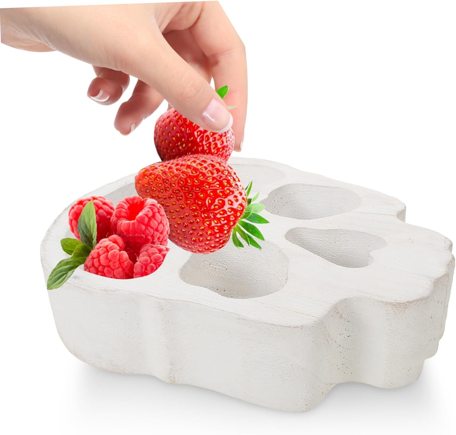 PRETYZOOM Skull Shaped Wood Serving Tray