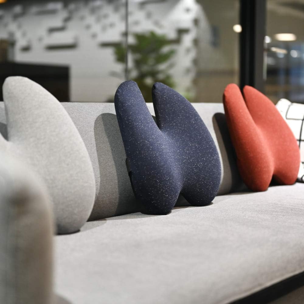 C Cushion Lab Extra Dense Lumbar Pillow with Strap - Grey