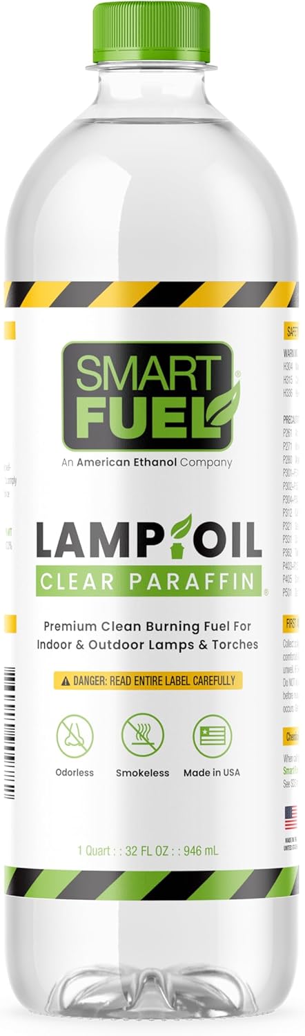 Smart Fuel Ethanol Paraffin Oil Lamp Fuel 32 oz