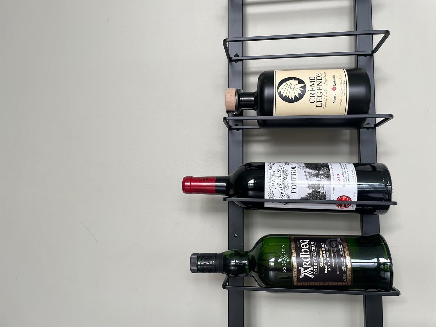 TheRackCo Wall Series Double Frame Wine Rack 9 Bottles Free Opener