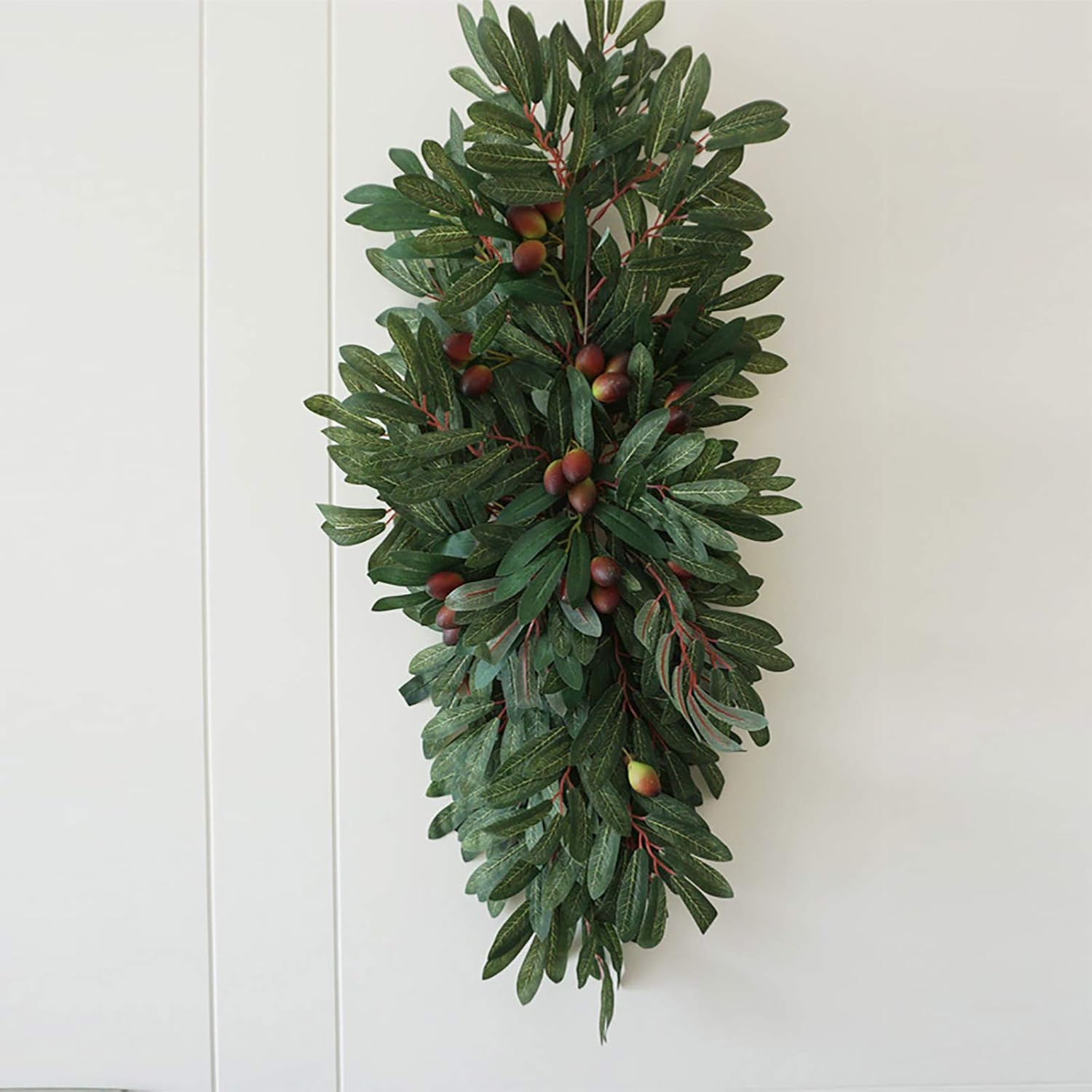 Belupai 30in Artificial Olive Leaves Swag
