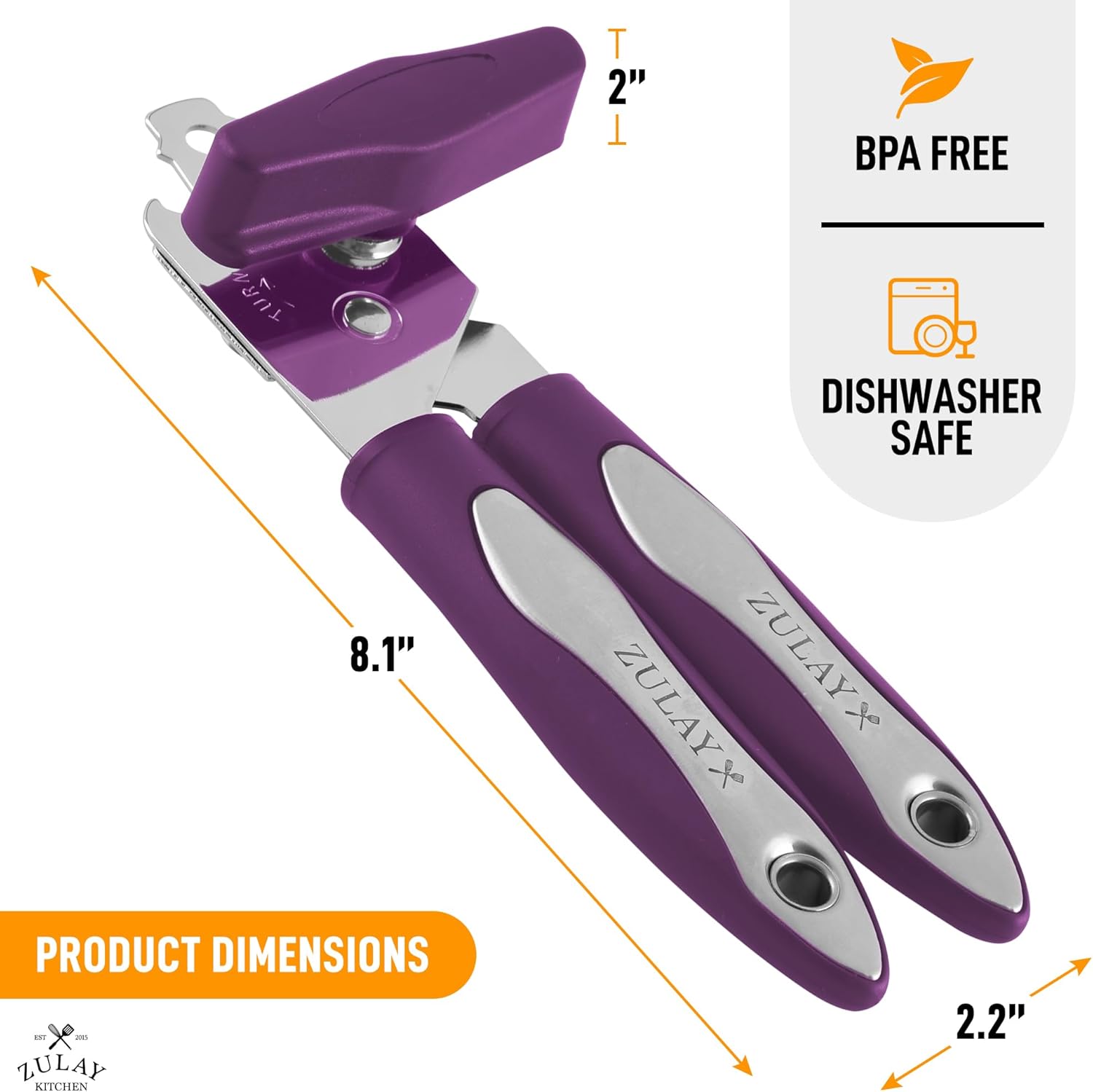 Zulay Kitchen Can Opener - Durable Stainless Steel