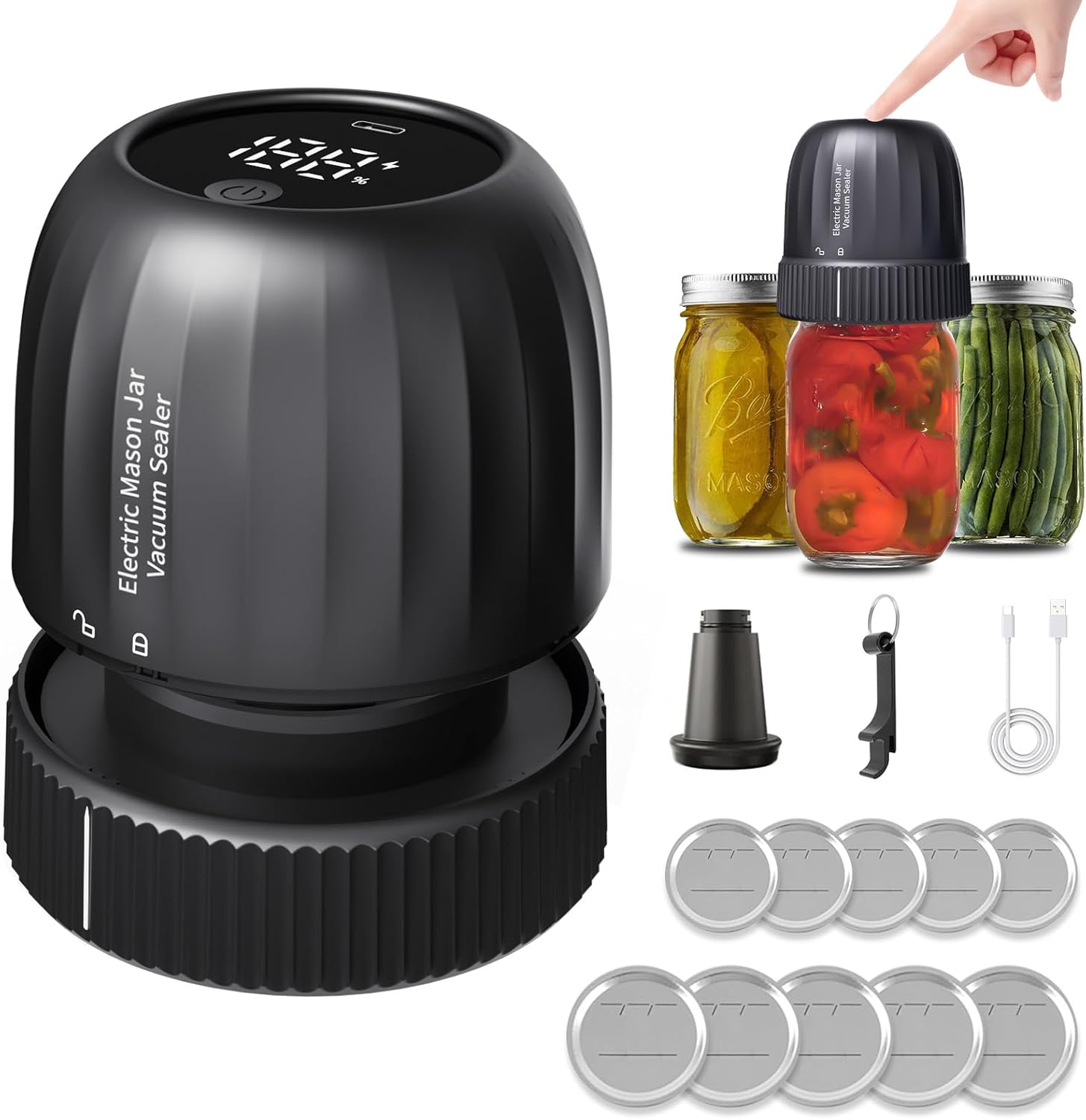ZPP Electric Mason Jar Vacuum Sealer Kit
