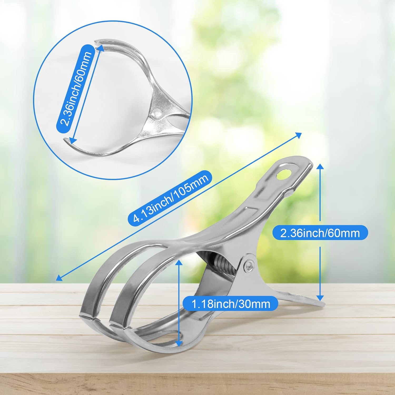 Coideal Beach Towel Clips - 10 Pack Heavy Duty Metal Clamps