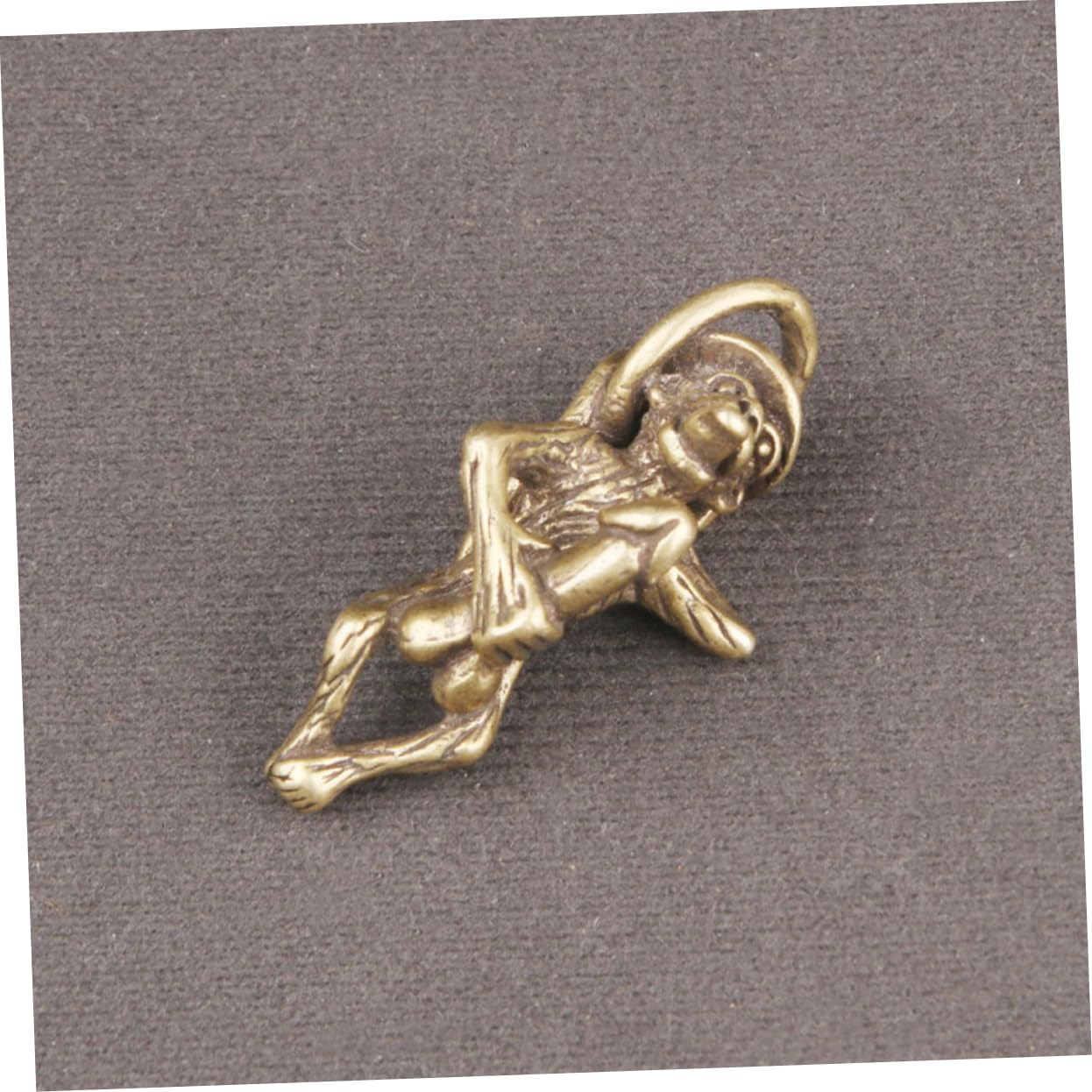 Teaux Brass Monkey Keychain Kitten Accessory