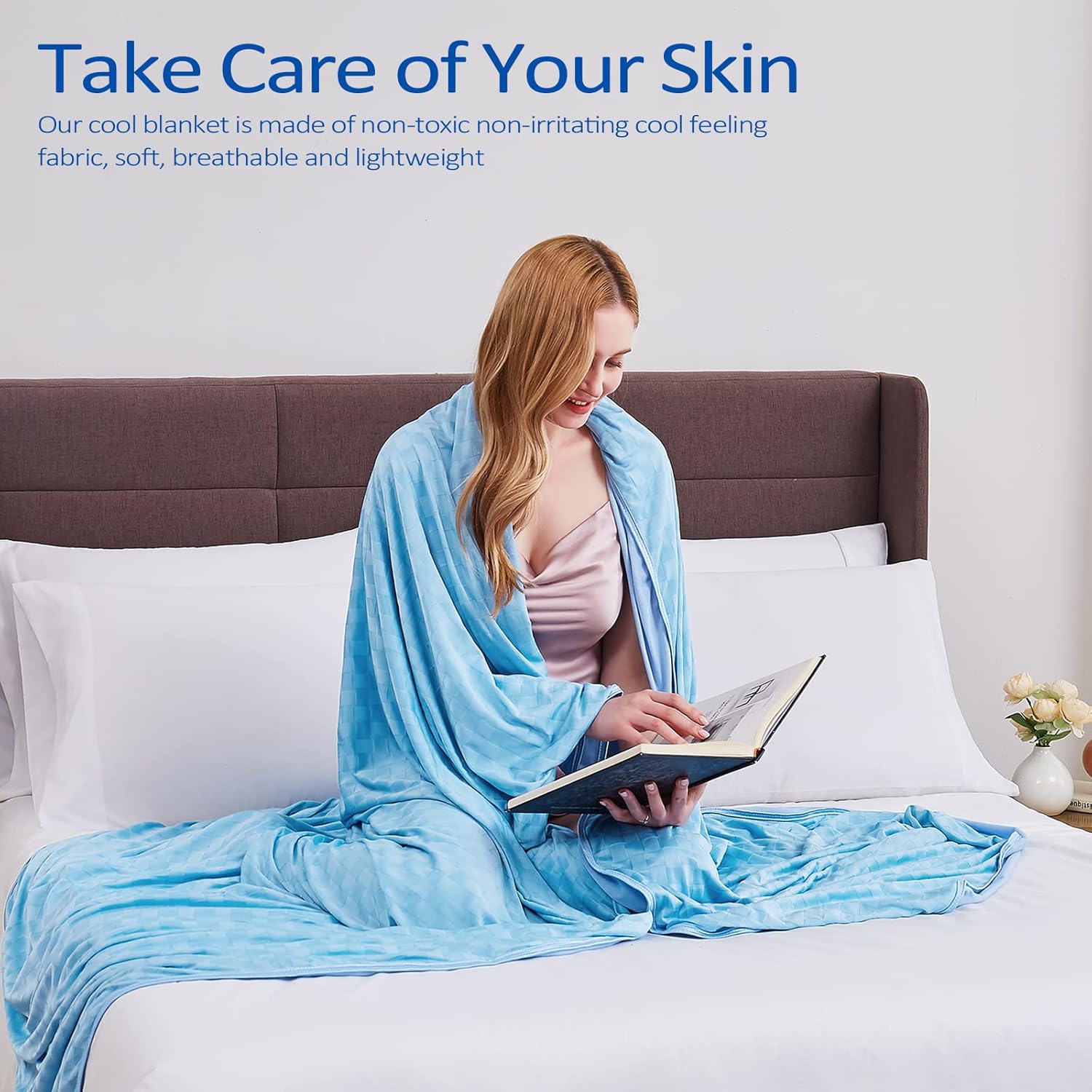 Topcee Cooling Blanket for Hot Sleepers 50x70