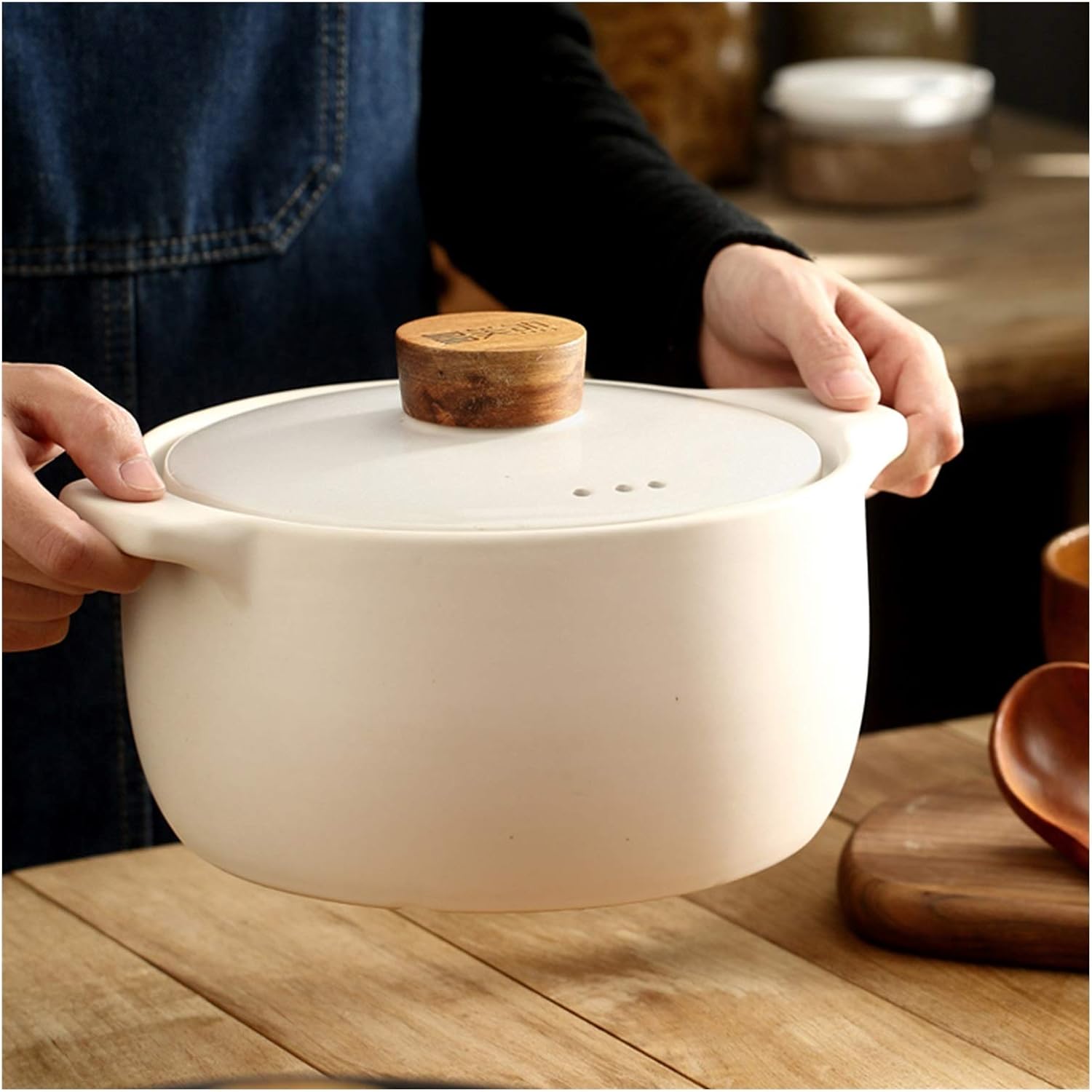 SISWIM Soup Pot Stockpot with Lid 28L Casserole