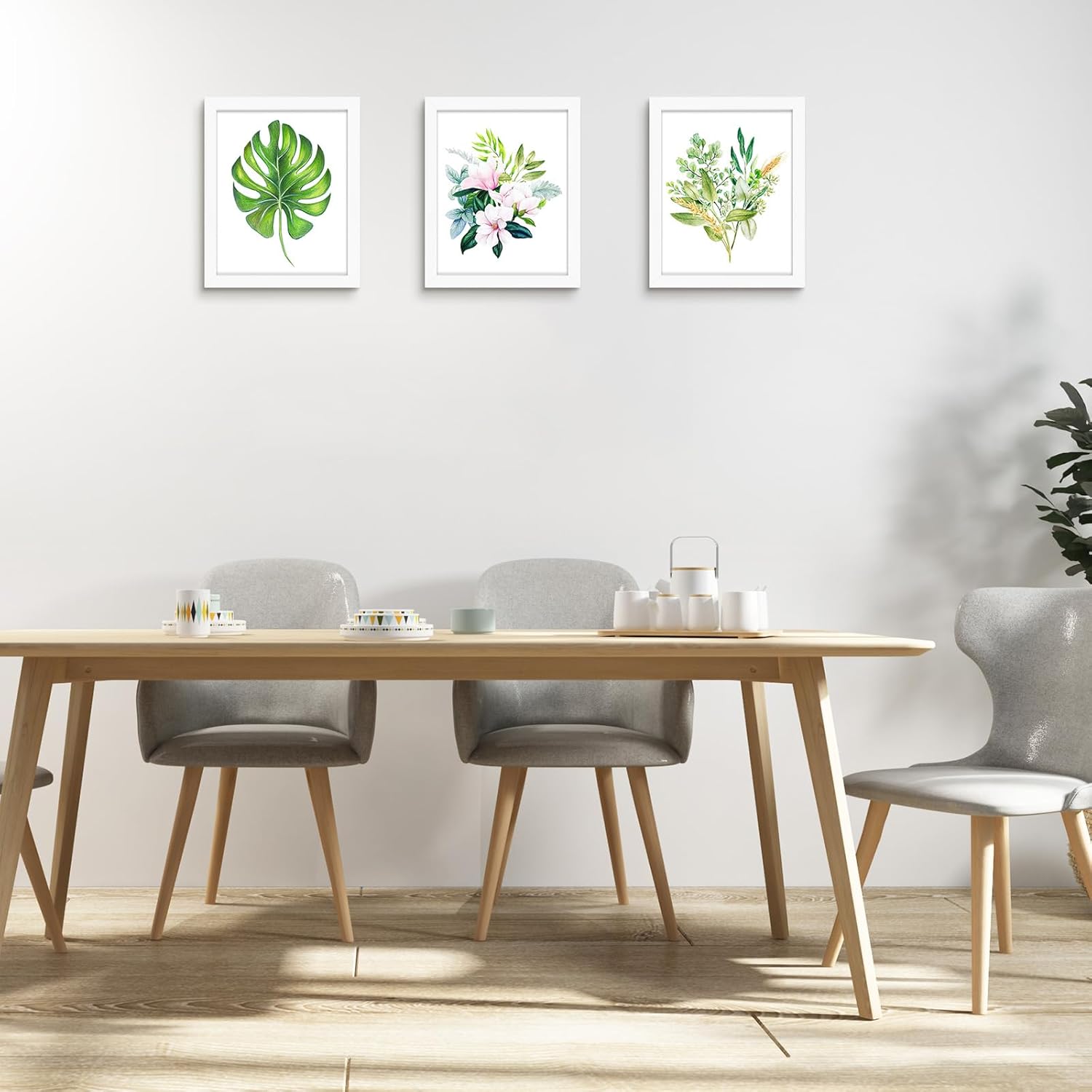 Golden State Art 8x10 White Wooden Picture Frame with Tempered Glass 5 Packs