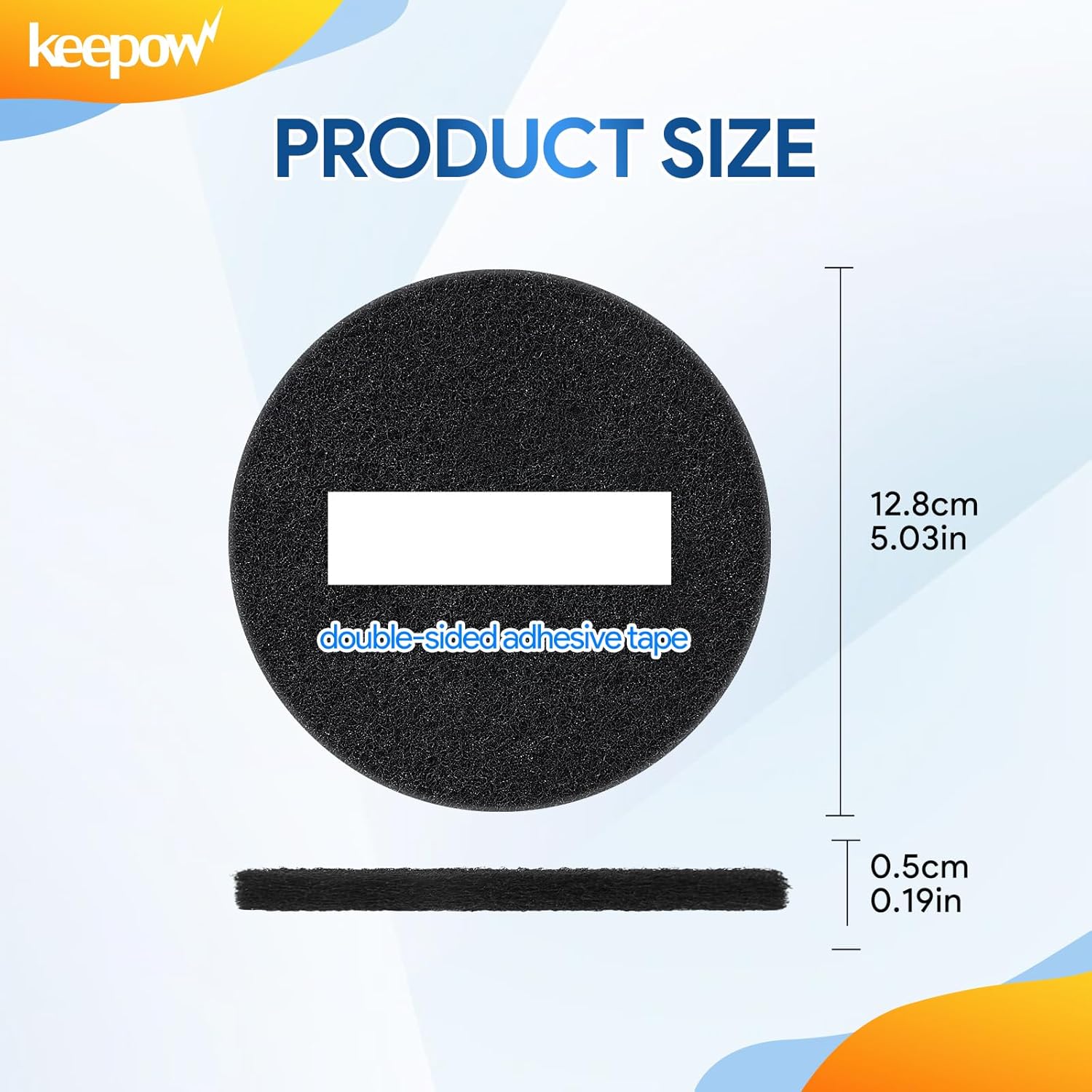 KEEPOW 12 Pack Stick On Deodorizer for Trash Cans