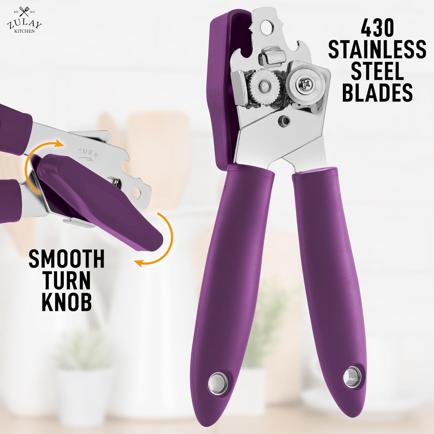 Zulay Kitchen Can Opener - Durable Stainless Steel