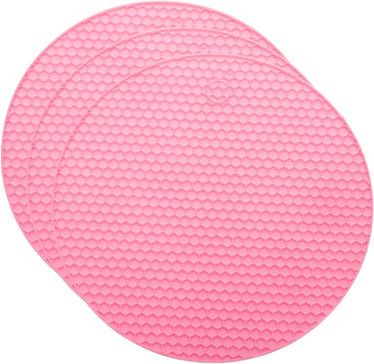 Uxcell 3pcs Silicone Jar Opener Pads Pink