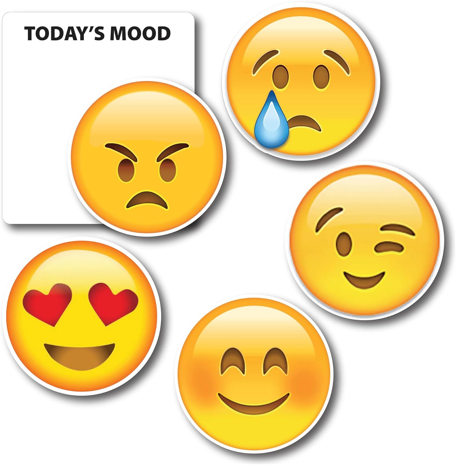 Magnet Me Up Todays Mood Emoticon Magnet Decal Set