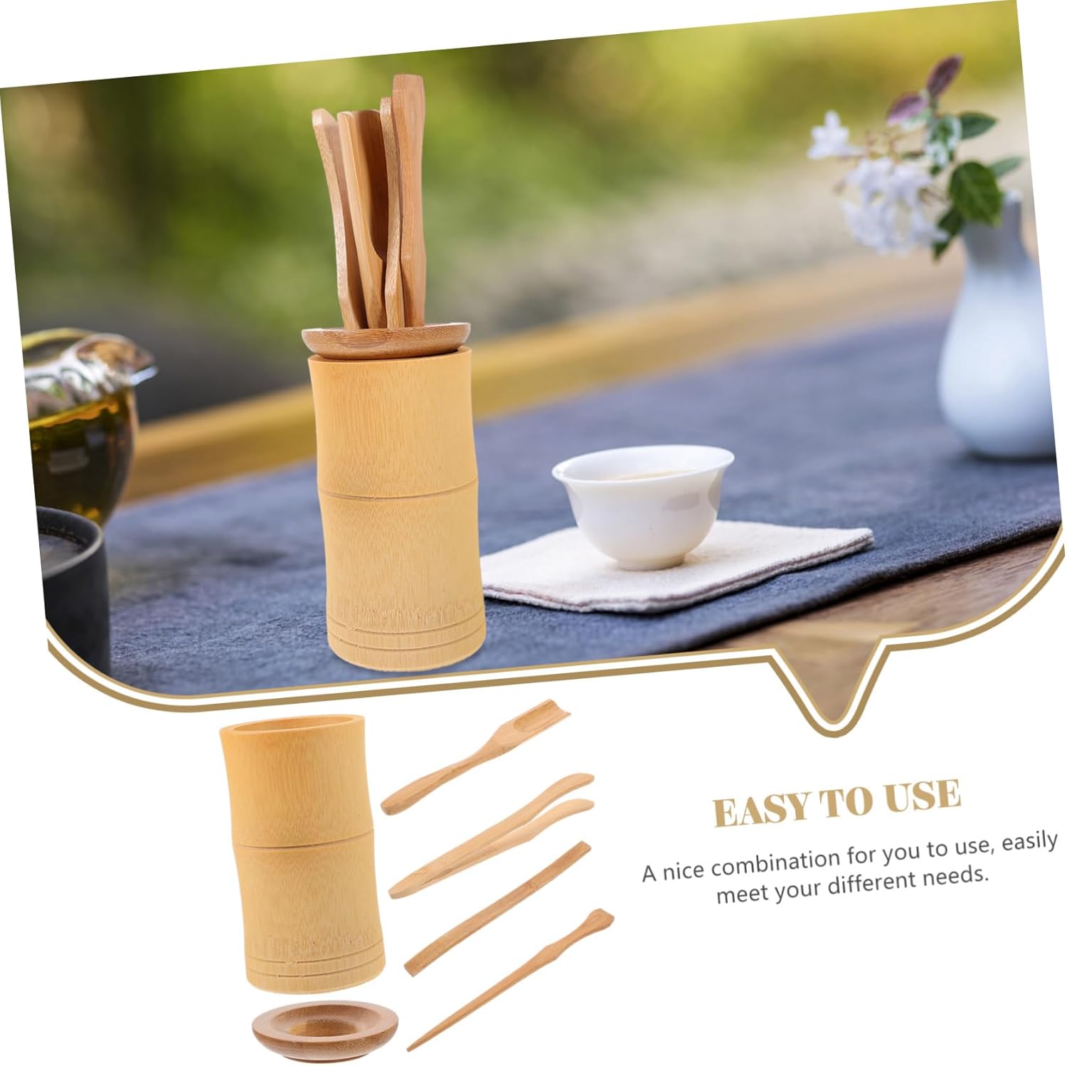 JECOMPRIS 6Pcs Traditional Tea Set for Home and Office