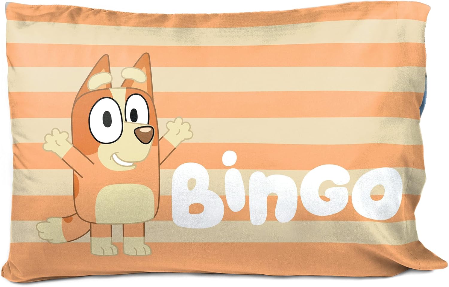 Jay Franco Bluey Hello Pillowcase - Single Reversible Kids Bedding