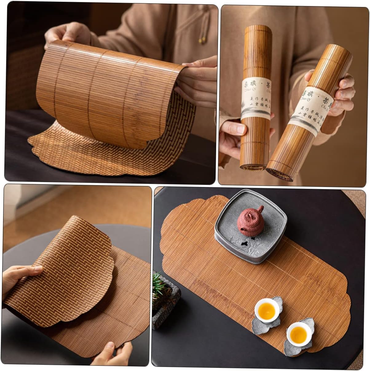 Cabilock Tea Mat Washable Table Runner for Home and Restaurant Use