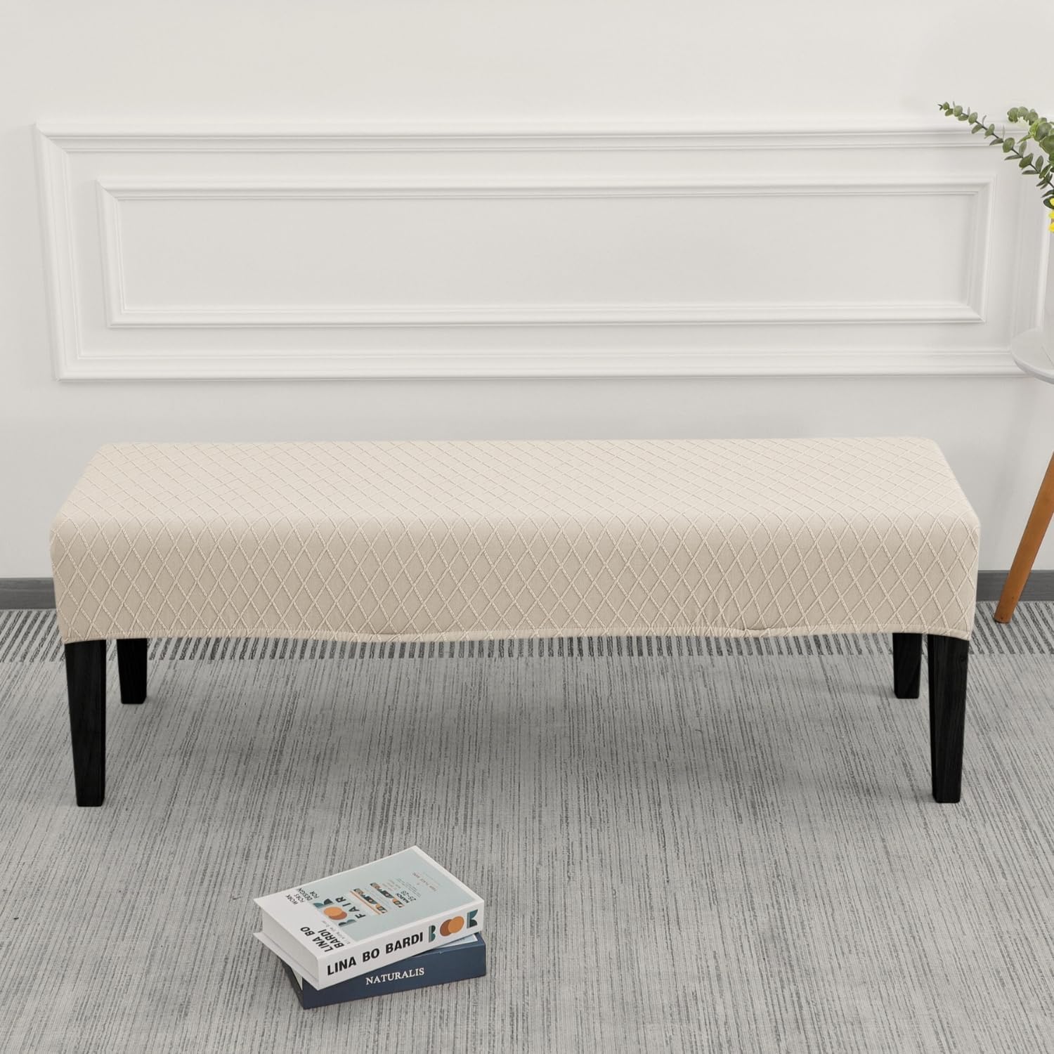 SPRINGRICO Stretch Bench Cover for Dining Room and More
