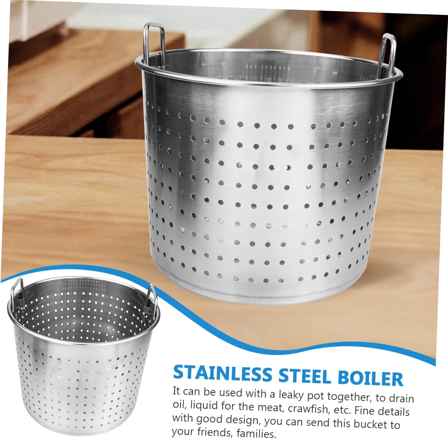 Stainless Steel Crayfish Boiler Steamer Basket