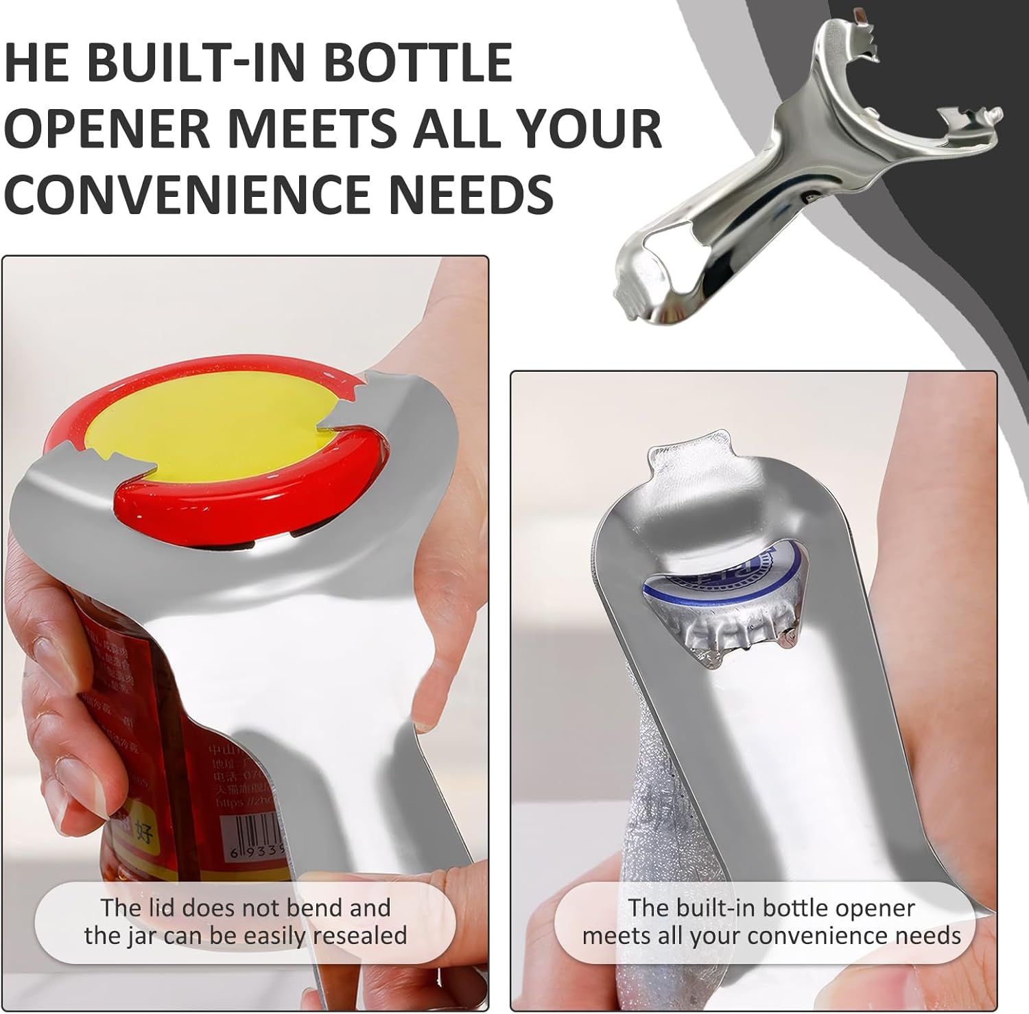 2 Pieces Mason Jar Opener Tool for Sealed Lids