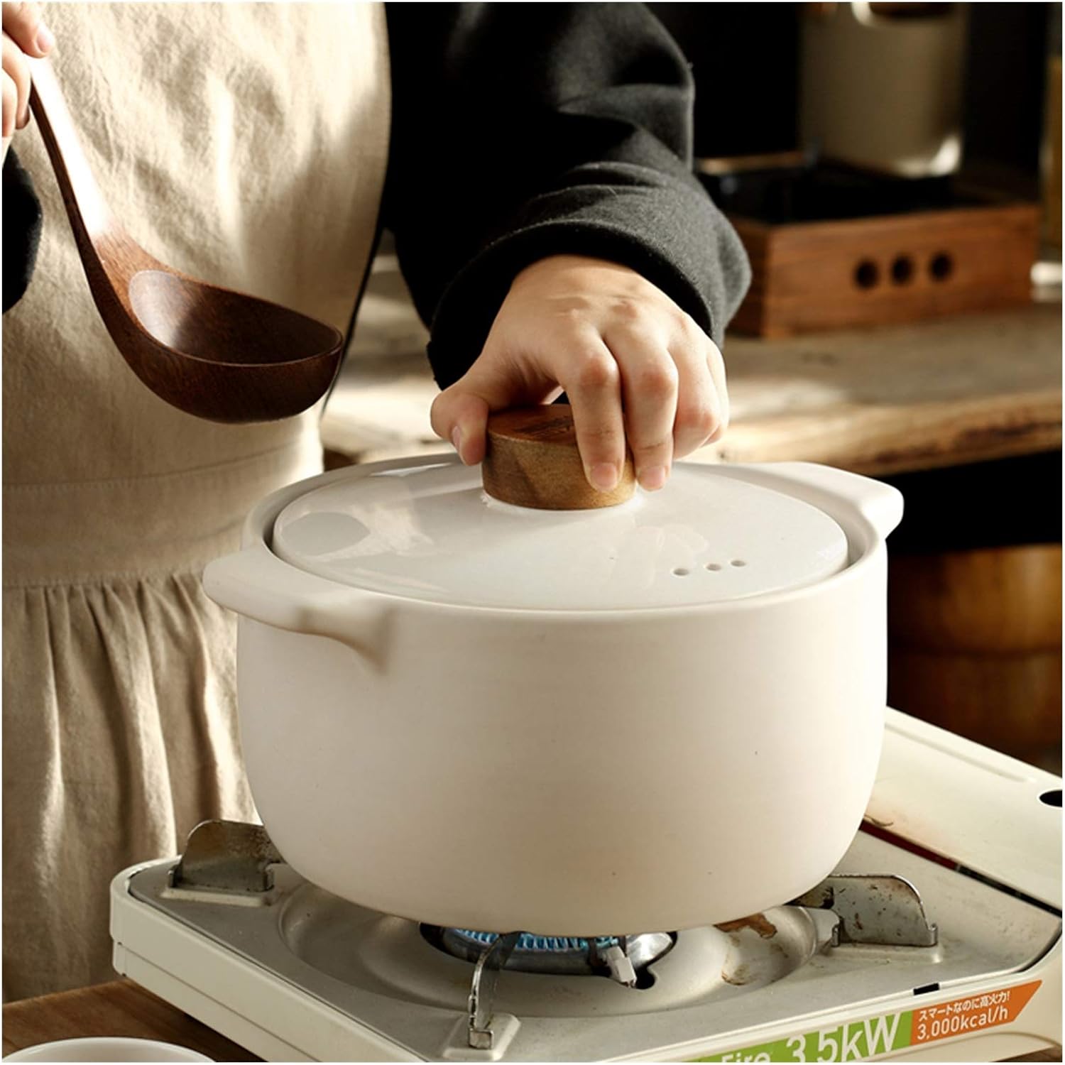 SISWIM Soup Pot Stockpot with Lid 28L Casserole