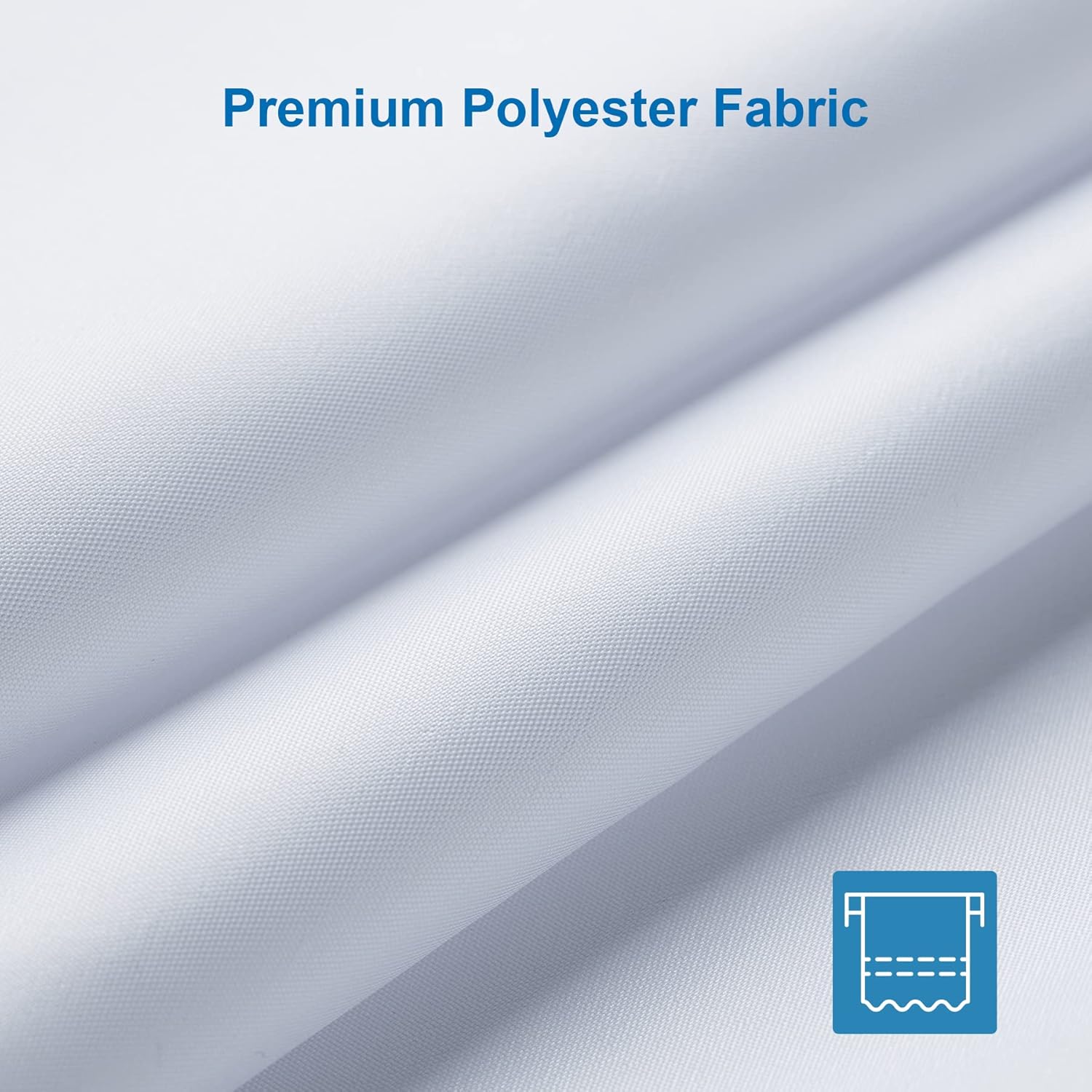 Amazer White Shower Curtain Liner 2-in-1