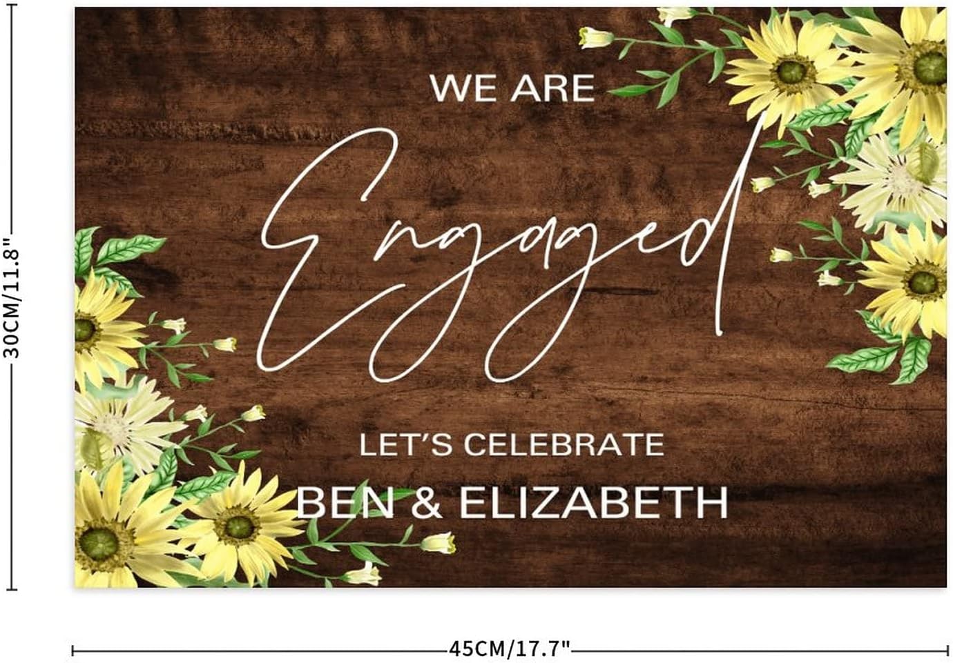 Personalized Wedding Welcome Sign 12x18 Inch Wood