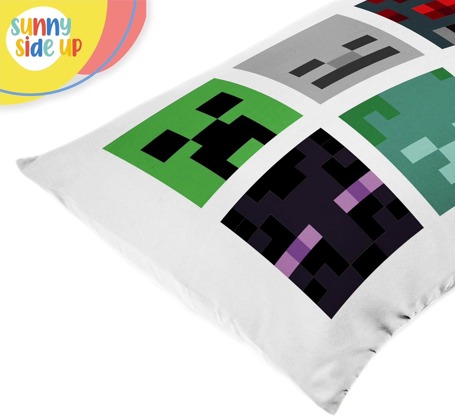 Sunny Side Up Minecraft Mobs Animals Reversible Pillowcases Double Sided Covers Kids Bedding