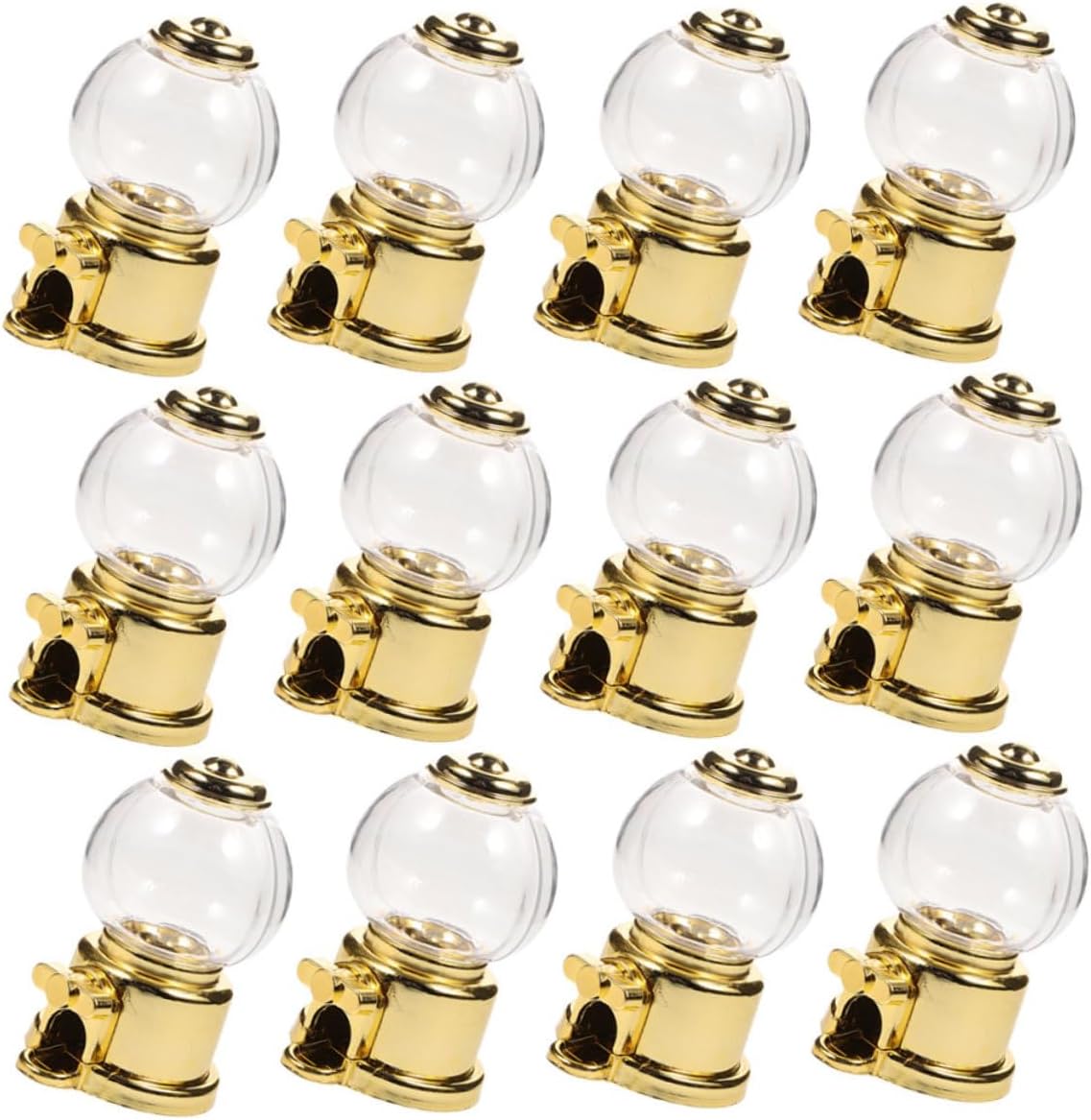 12pcs Creative Candy Dispenser Gumball Machine for Weddings and Parties
