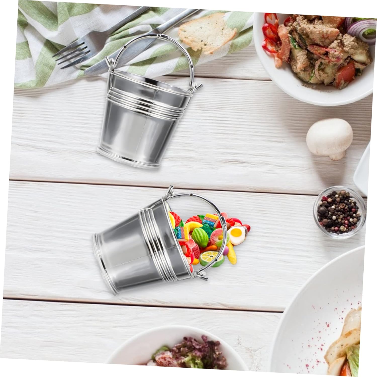 PRETYZOOM 10Pcs Mini Snack Bucket Set for Parties Home Events