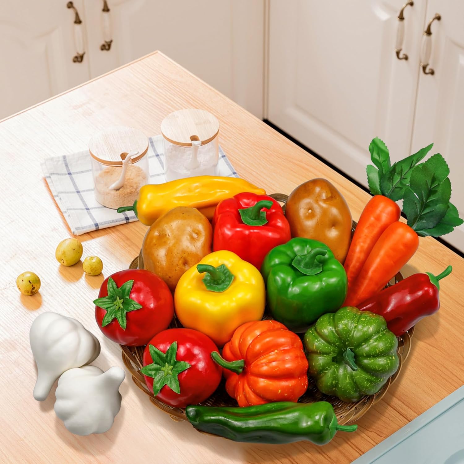 Lorigun 16 Piece Artificial Vegetable Decor Set