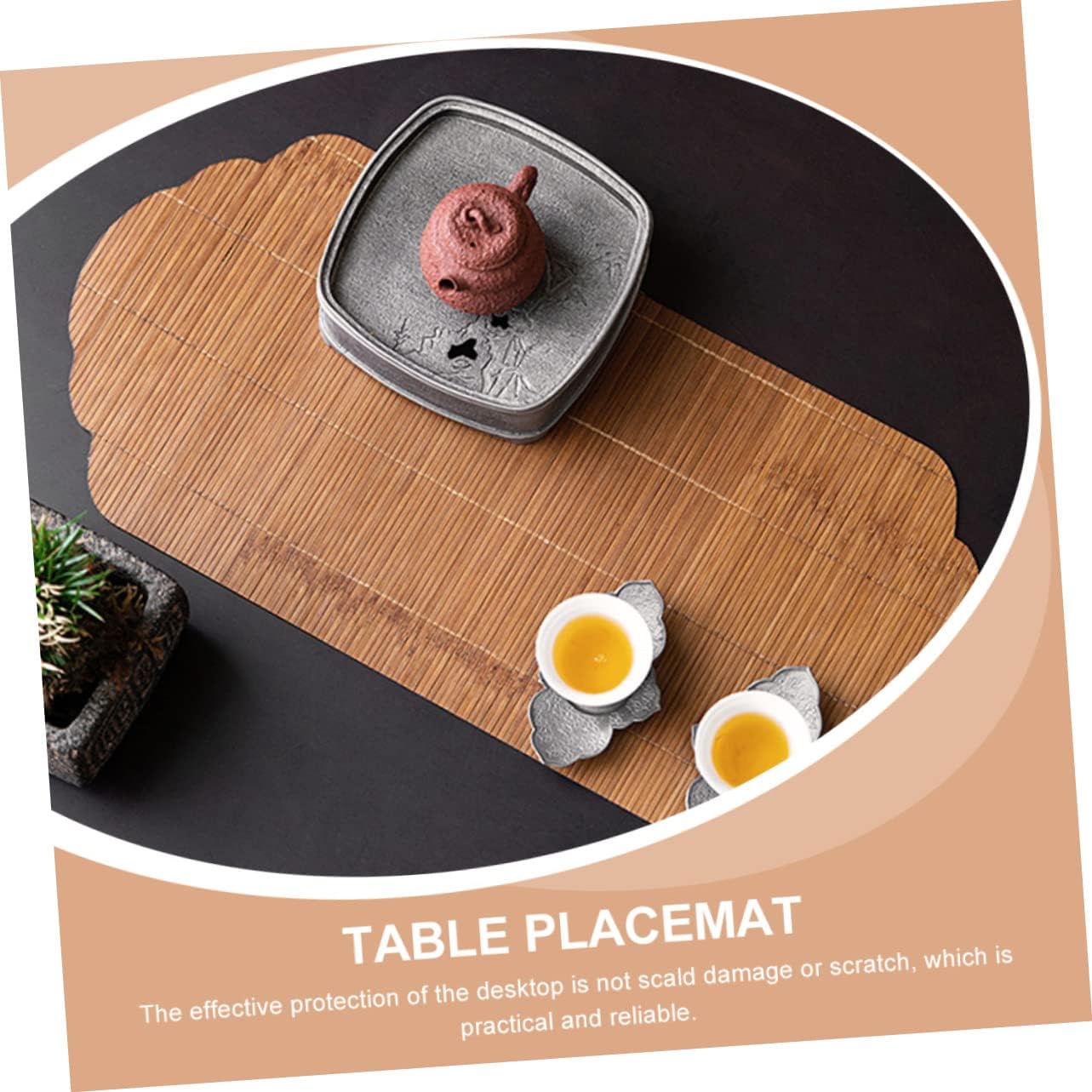 Cabilock Tea Mat Washable Table Runner for Home and Restaurant Use