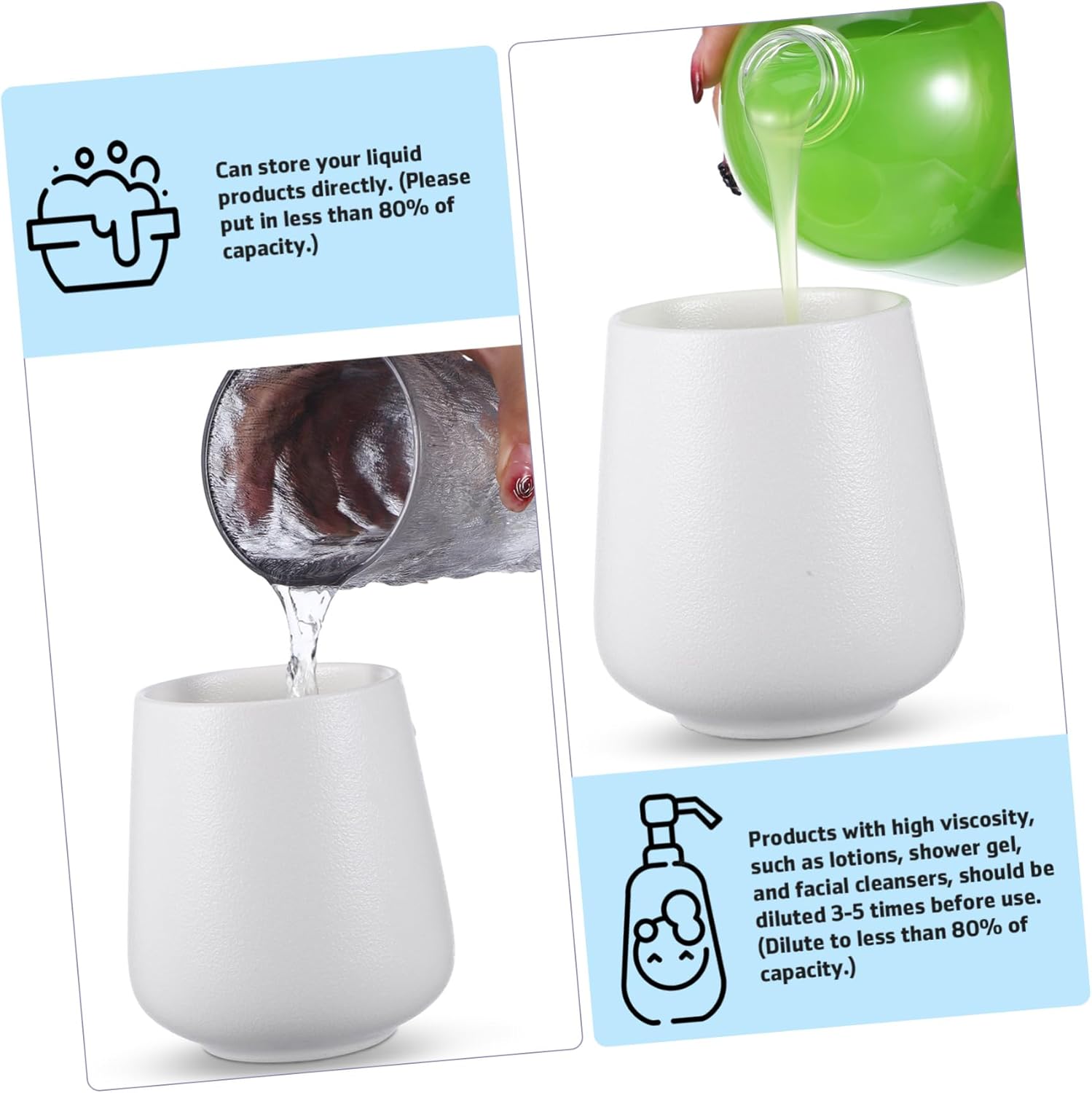 Homoyoyo Shower Dispenser for Hand Soap Shampoo Conditioner