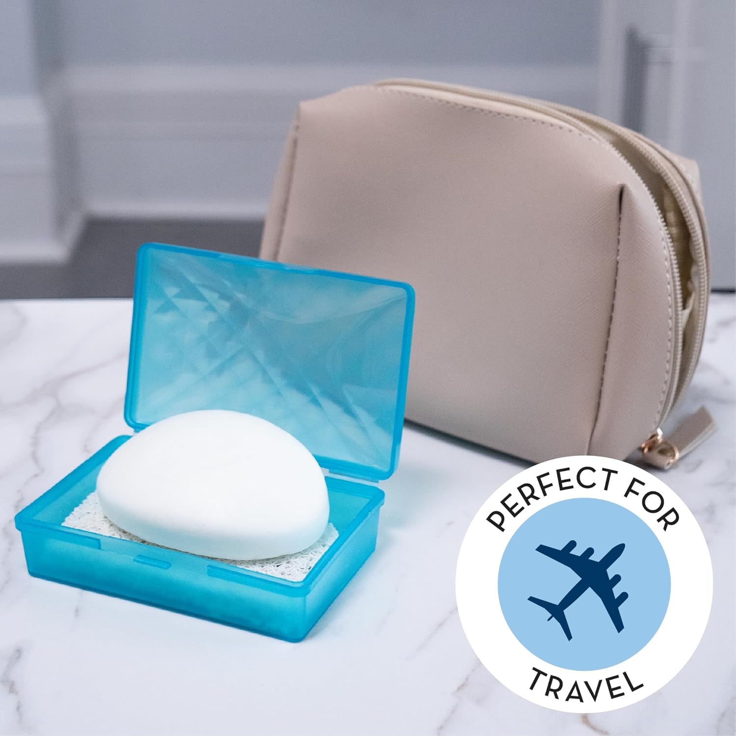 ST Inc Bar Soap Holder 4 Pack White 29x44 Inches