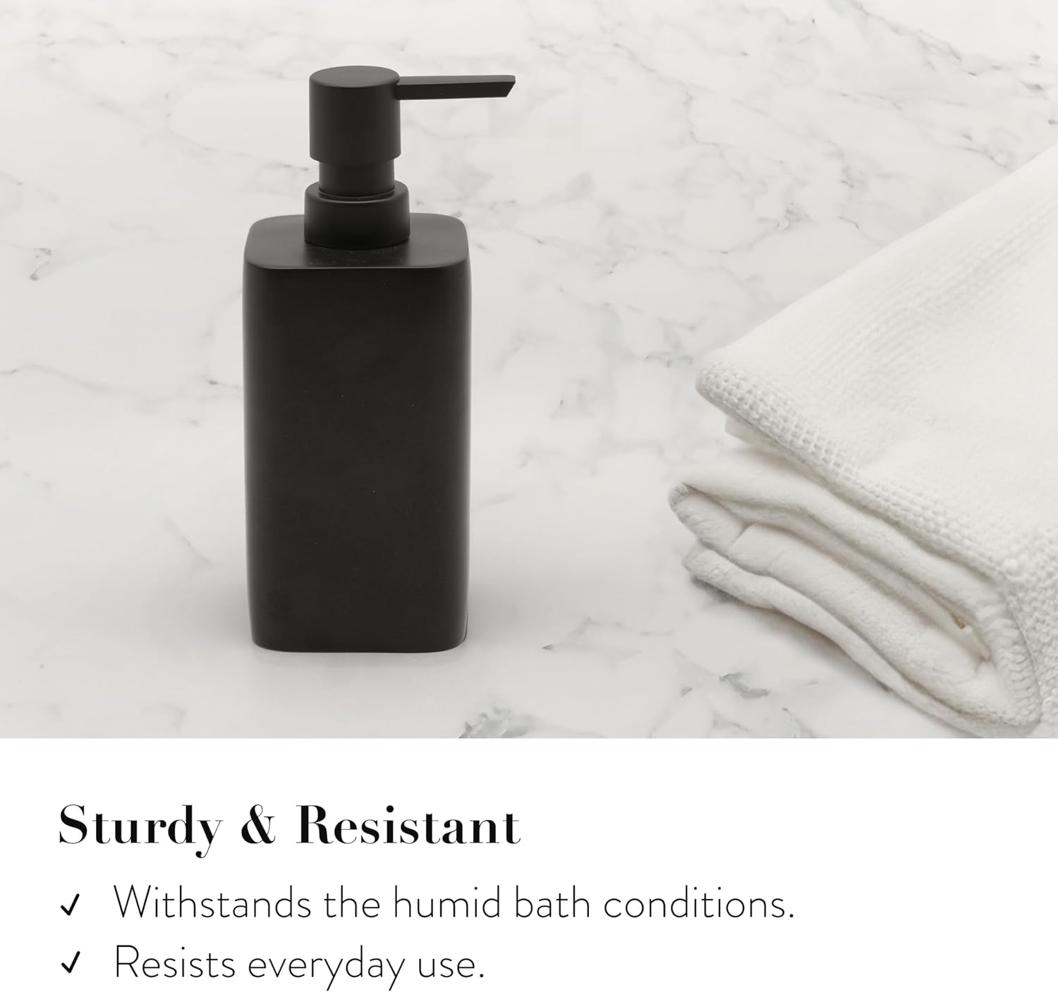 ZCCZ Matte Black Bathroom Accessory Set 4 Pieces