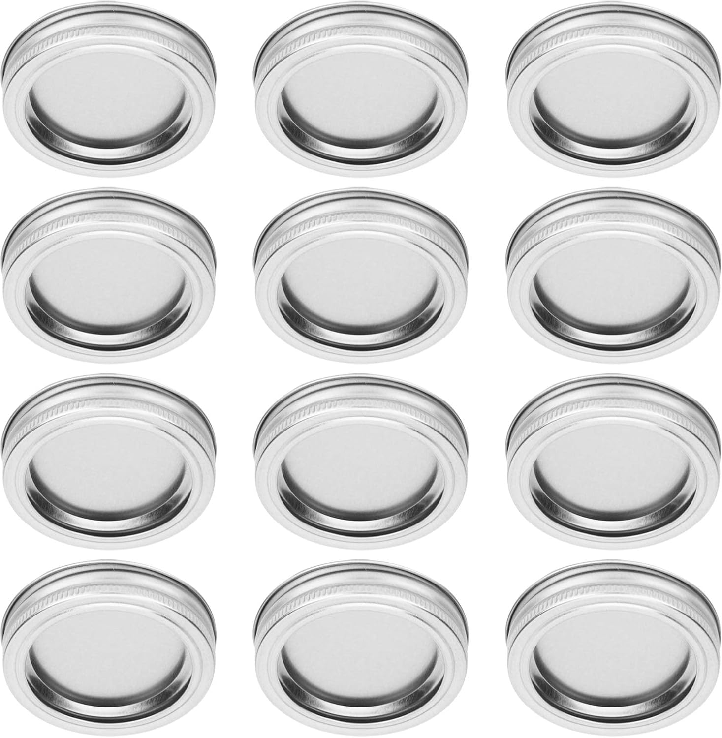 AUNMAS 12PCS Glass Jar Lid 70mm Canning Lids