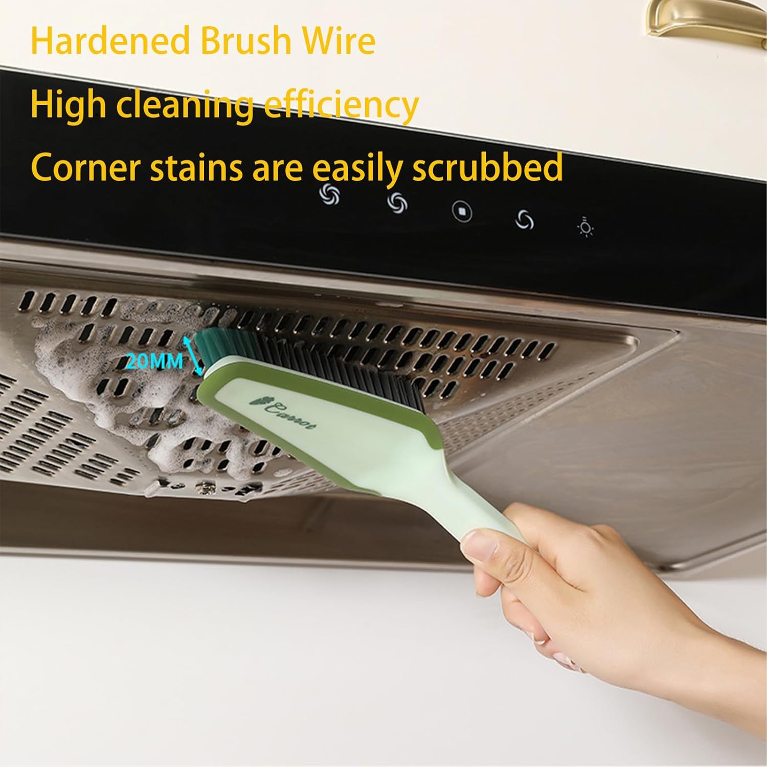 3 in 1 Multifunctional Crevice Cleaning Brush - Green