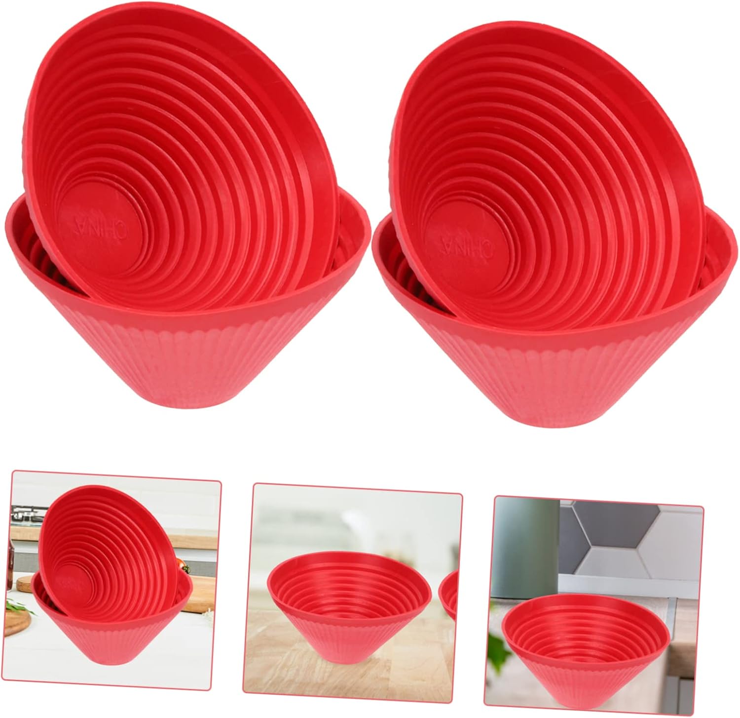 6pcs Rubber Jar Opener with Gripper Pad for Seniors