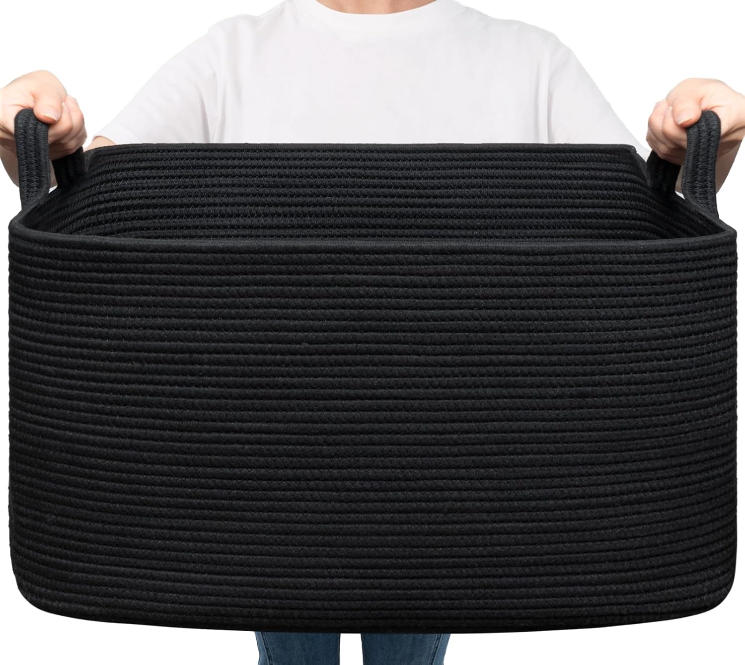 Goodpick Large Woven Storage Basket for Blankets and Toys