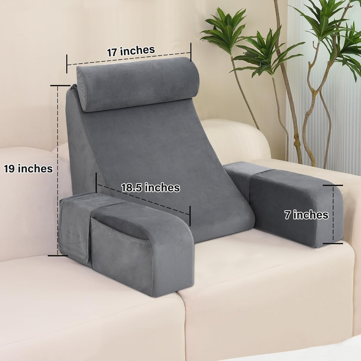 ENITYA Reading Pillow for Bed Sitting and Resting