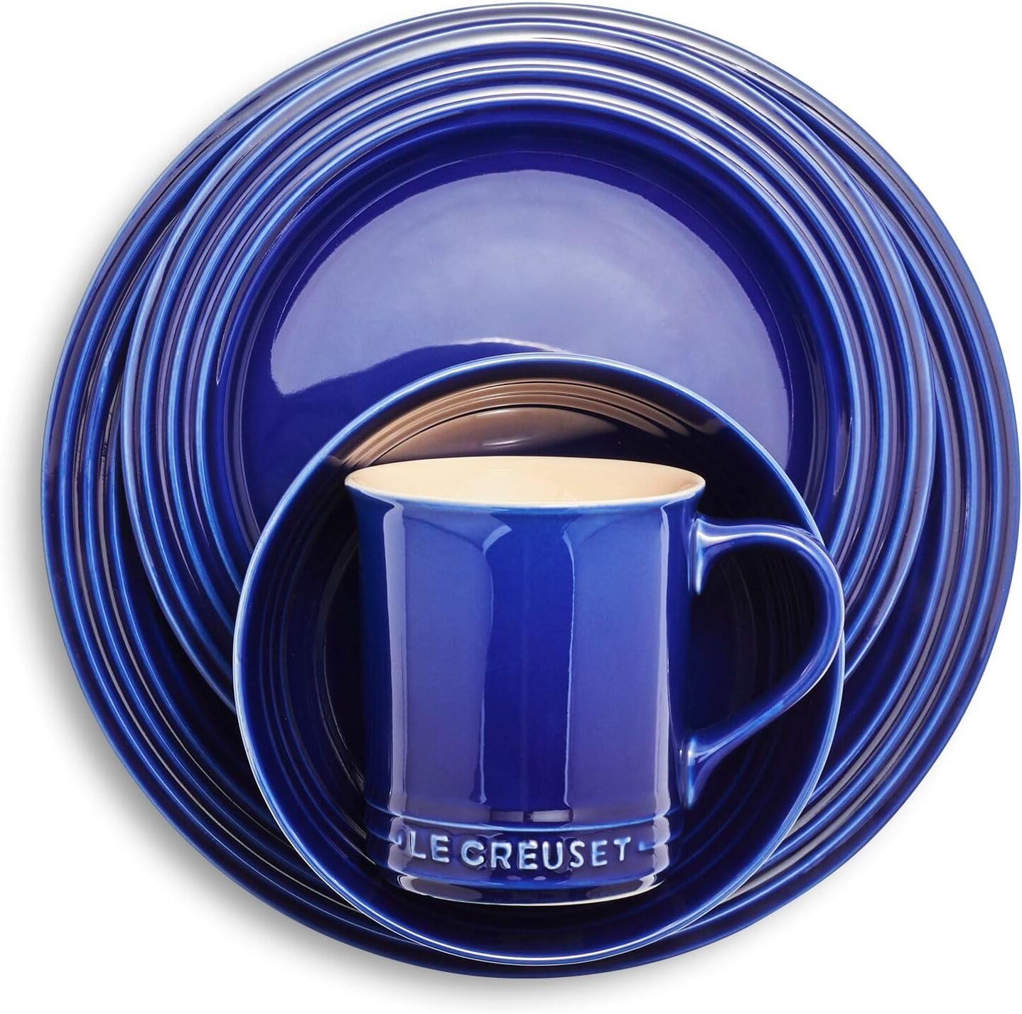 Le Creuset Stoneware Dinnerware Set 16 Piece Oyster