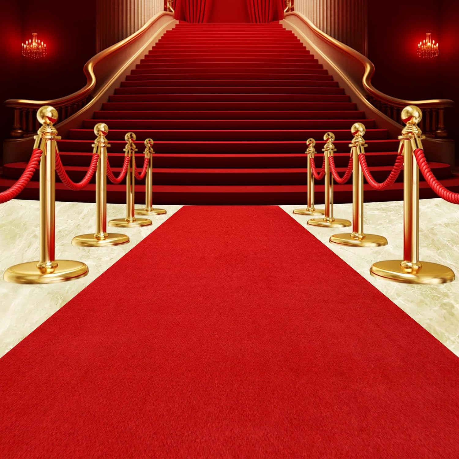 450 GSM Waterproof Red Carpet Runner for Events