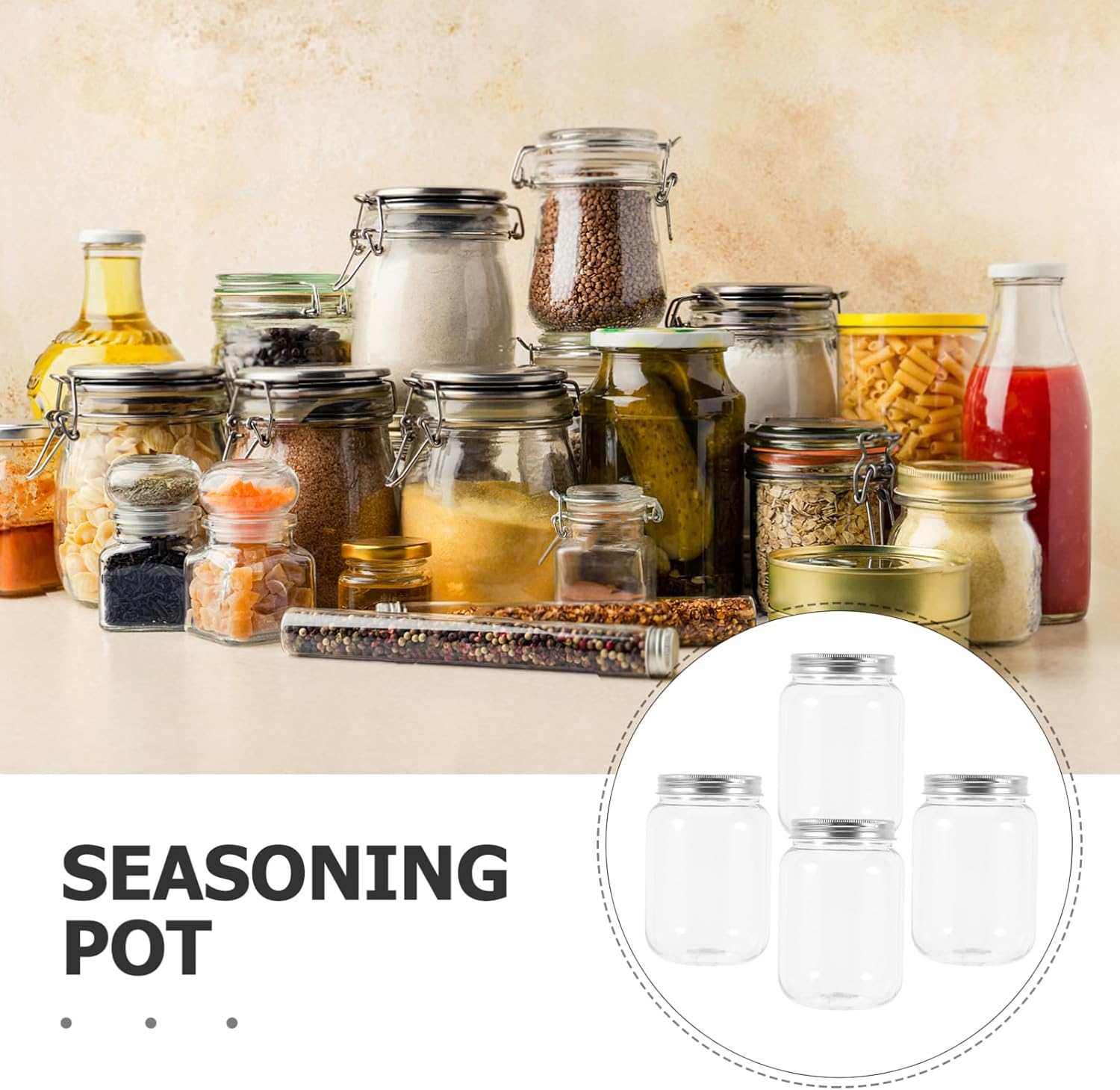 Dough Kit Starter Jar with Airtight Lid