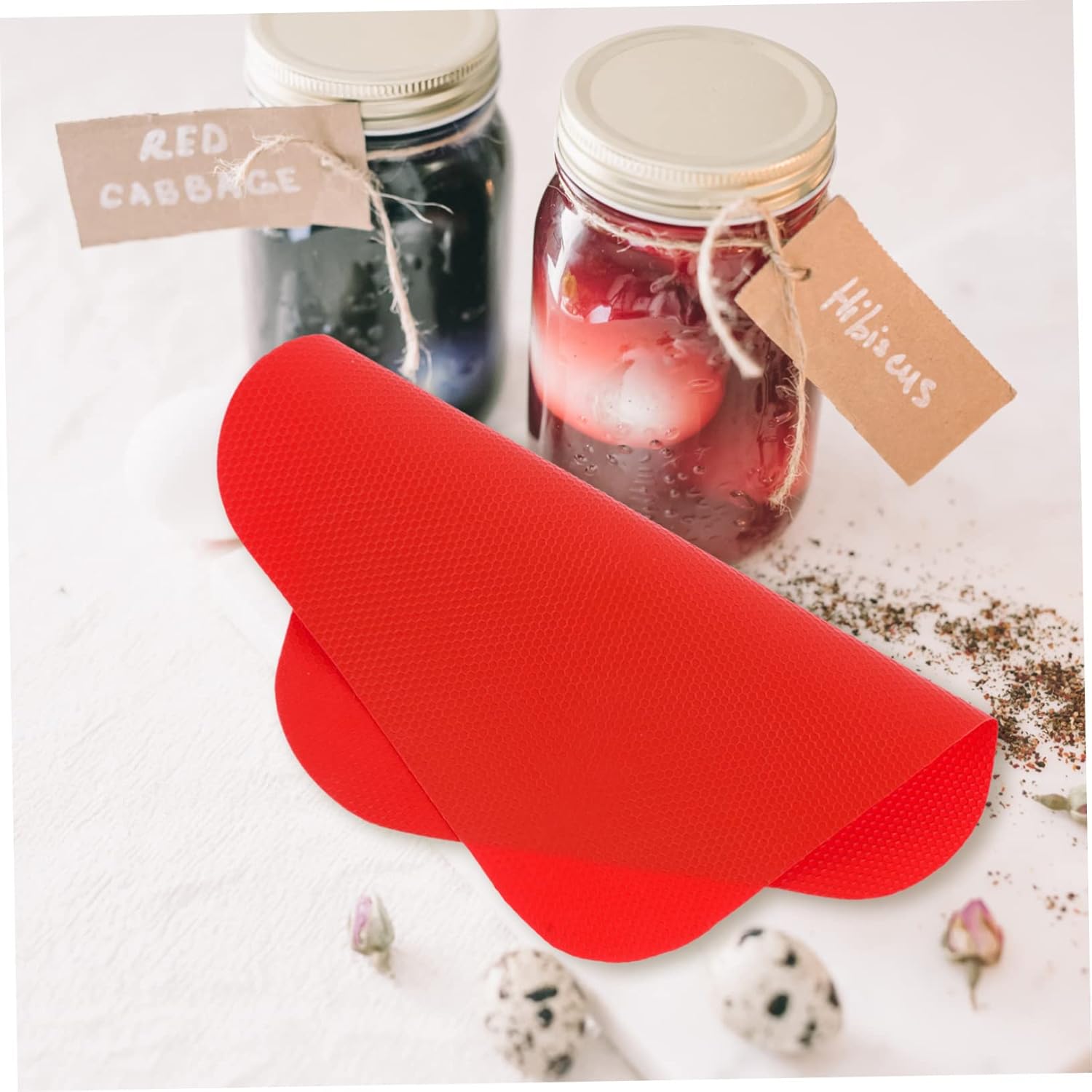 18 Pcs Rubber Jar Lid Opener Grips for Fridge and Kitchen Use