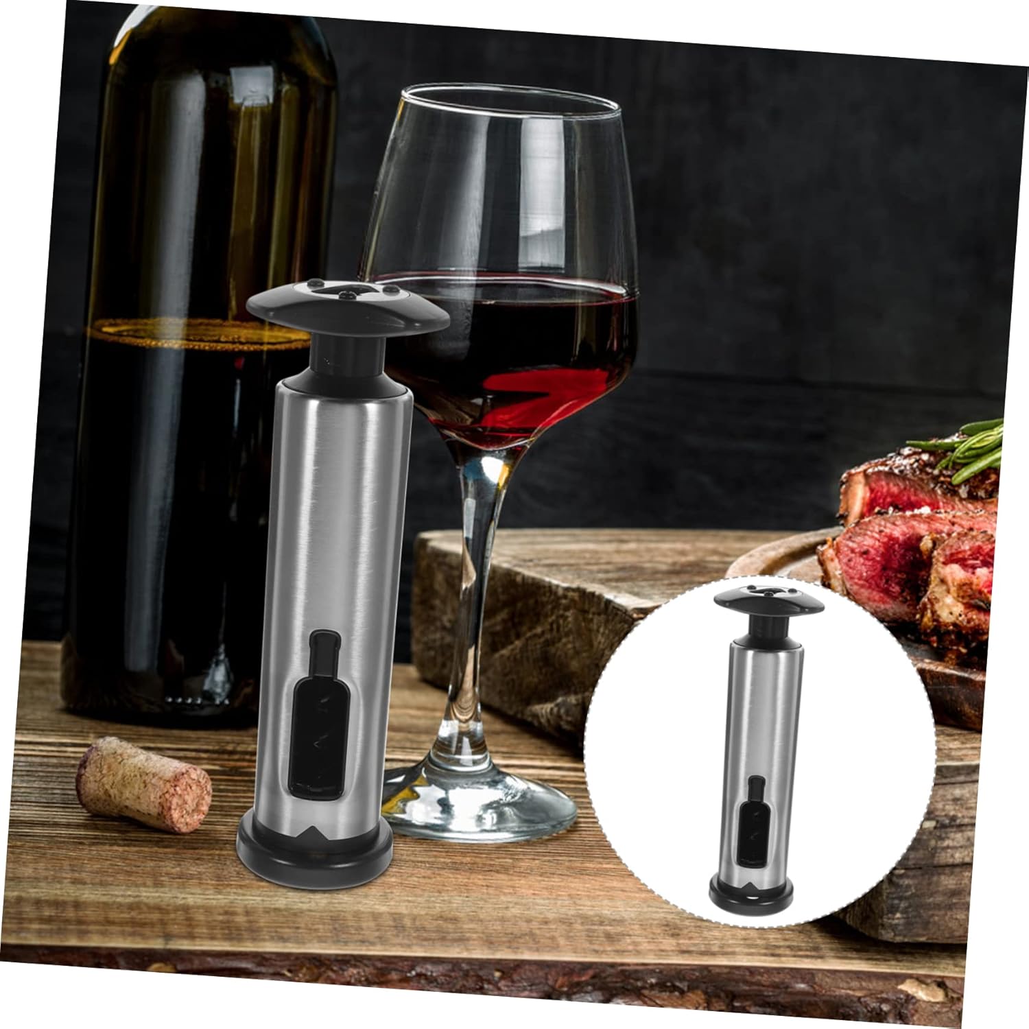 VOSAREA 1 Set Wine Corkscrew Auto Jar Opener